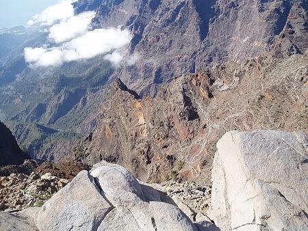 Die Caldera de Taburiente ist ein Einsturzkrater