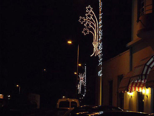 La Palma: Strassenzug zur Weihnachtszeit