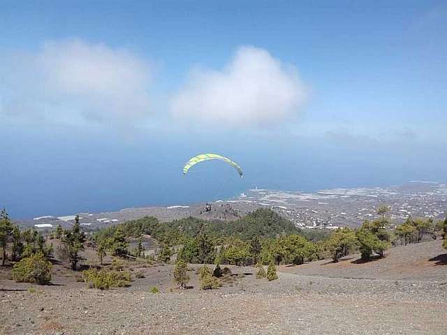 tandemflug in der luft