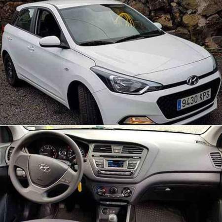 Der Mietwagen Hyundai i20 - ideal auf La Palma